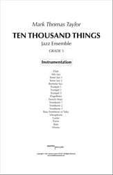 Ten Thousand Things Jazz Ensemble sheet music cover